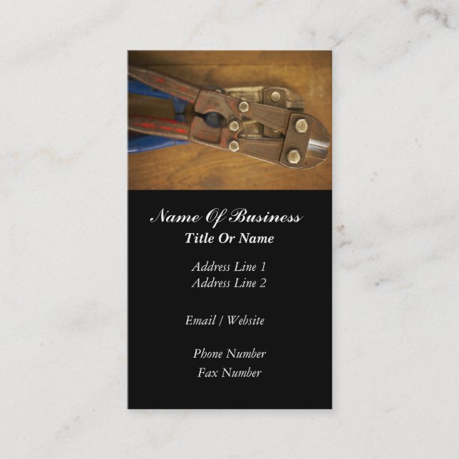 Skilled Labor Business Card (Front)