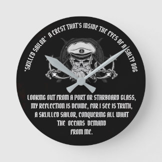 SKILLED SAILORS ROUND CLOCK