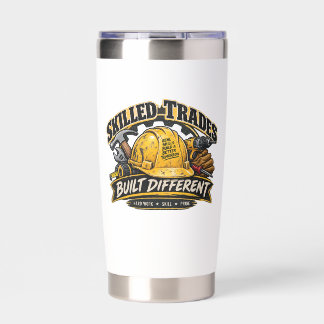 Skilled Trades Shirt, Tradesman Gift, Real Skills Insulated Tumbler