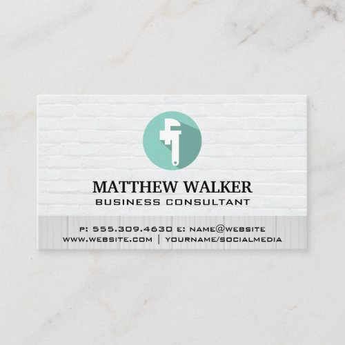 Skilled Worker  Plumbing Services Business Card