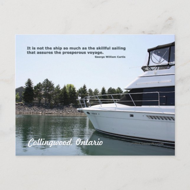 Skillful Sailing Postcard (Front)