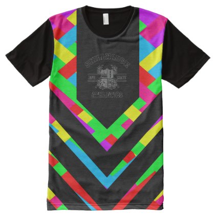 SKILLHAUSE ATHLETICS - RACE READY MIX All-Over-Print SHIRT