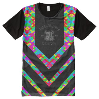 SKILLHAUSE ATHLETICS - RACE READY MIX XS All-Over-Print SHIRT