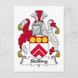 Skilling Family Crest Postcard