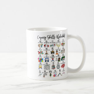 Skills Alphabet Mental Health Awareness Counselor  Coffee Mug