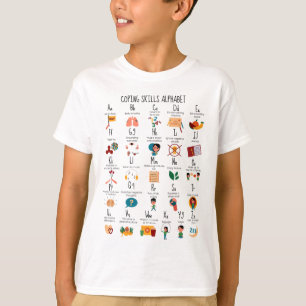 Skills Alphabet School Counselor Mental Health Sch T-Shirt