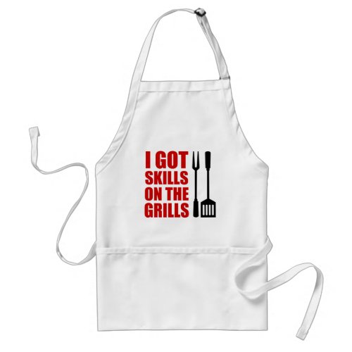 Skills On The Grills Grilling Adult Apron