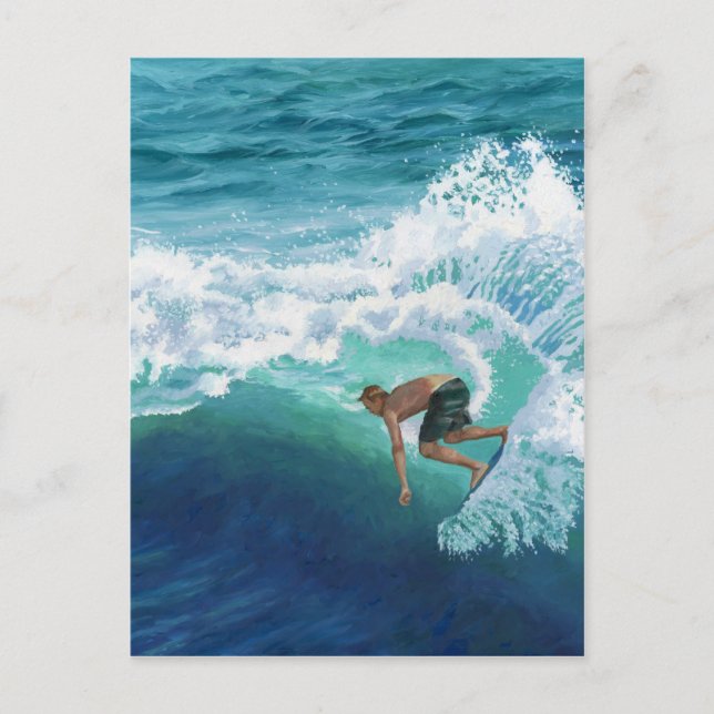Skimboard Surfer Postcard (Front)