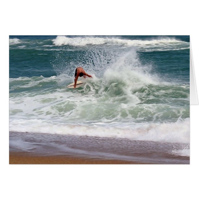 Skimboarding by Shirley Taylor Cards (Front Horizontal)