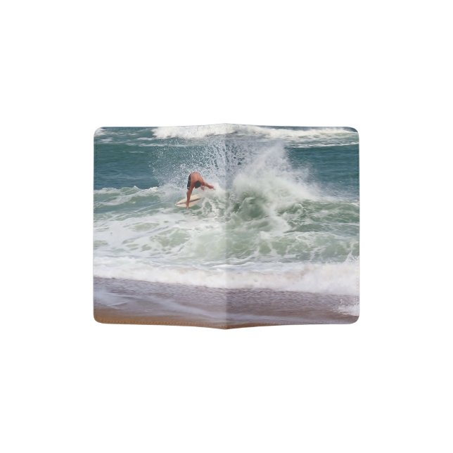Skimboarding by Shirley Taylor Passport Holder (Opened)