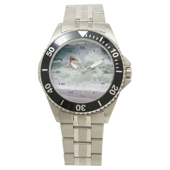Skimboarding by Shirley Taylor Watch (Front)