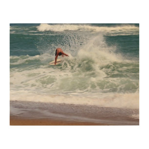Skimboarding by Shirley Taylor Wood Wall Decor