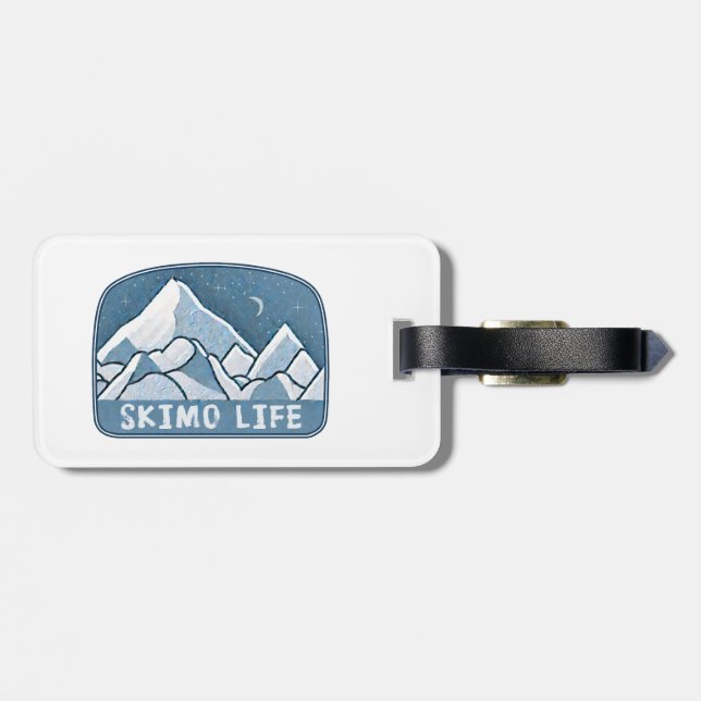 Skimo Life Luggage Tag (Back Horizontal)