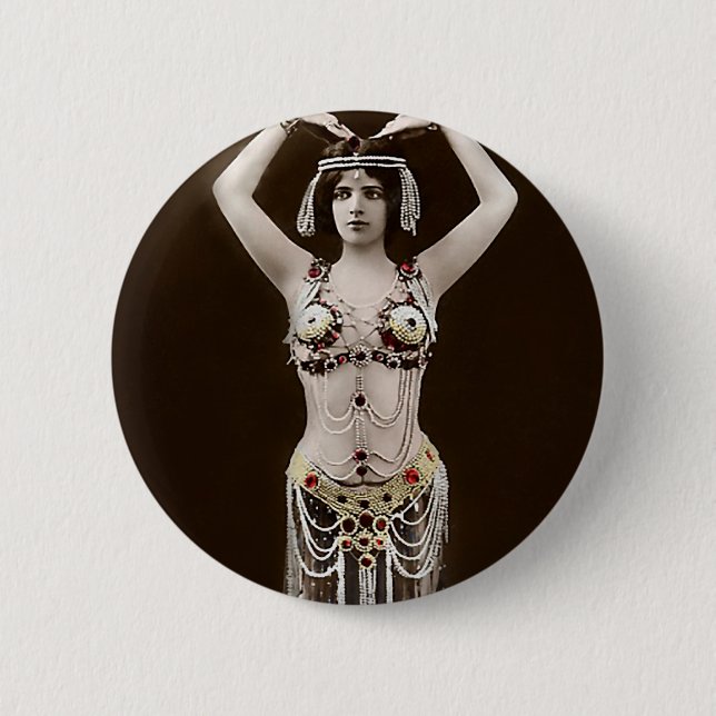 Skimpy Egyptian Costume Pinback Button (Front)
