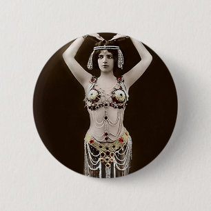 Skimpy Egyptian Costume Pinback Button