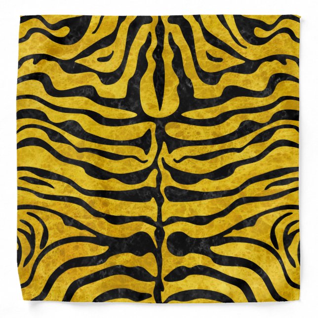 SKIN2 BLACK MARBLE & YELLOW MARBLE (R) BANDANA (Front)