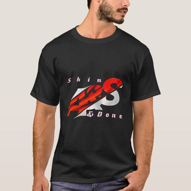 Skin And Bone Lettre Quotes Skin And Bone T-Shirt (Front)