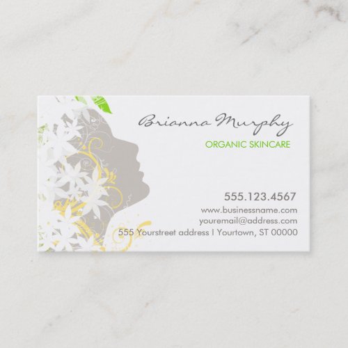 Organic Skincare Business Card