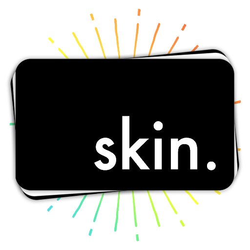 Customizable skin. business card template