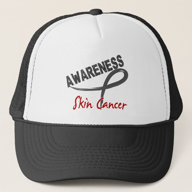 Skin Cancer Awareness 3 Trucker Hat (Front)