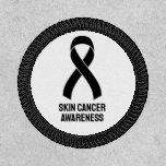 Skin Cancer Awareness Black Ribbon Patch