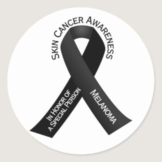 Skin Cancer Awareness Classic Round Sticker