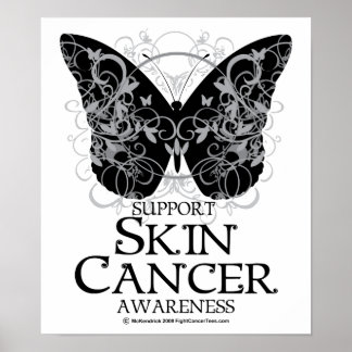 Skin Cancer Butterfly 2 Poster