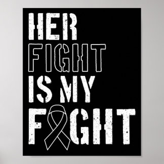 Skin Cancer Her Fight Is My Fight  Melanoma Poster