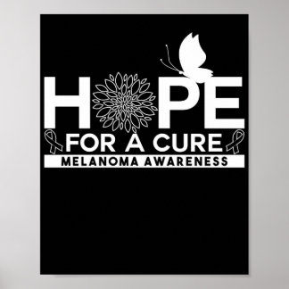 Skin Cancer Hope For A Cure Melanoma Awareness Poster