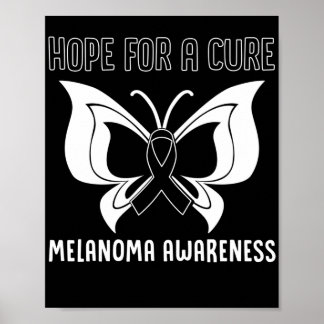 Skin Cancer Hope For A Cure Melanoma Awareness Poster