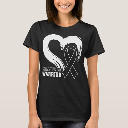 Skin Cancer Melanoma Warrior Melanoma  T_Shirt