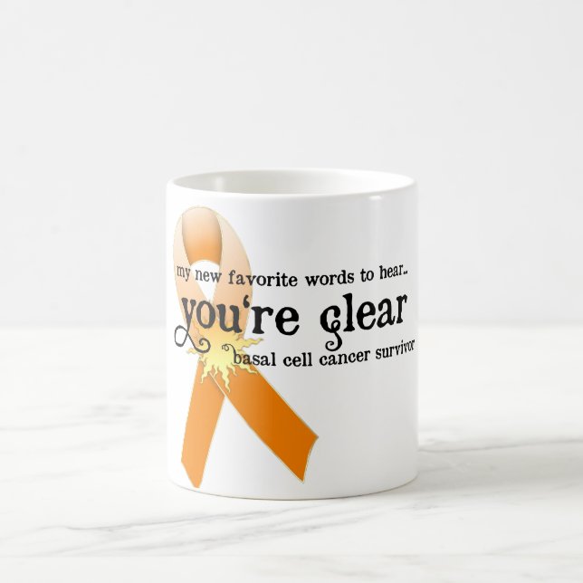 Skin Cancer Survivor D5 :: You're Clear Coffee Mug (Center)