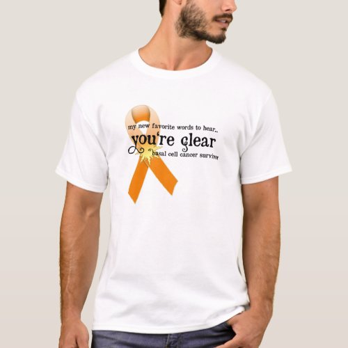 Skin Cancer Survivor D5  Youre Clear T_Shirt