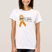 Skin Cancer Survivor D5 :: You're Clear T-Shirt