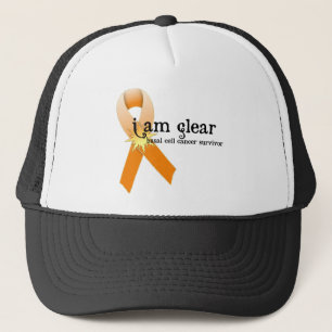 Skin Cancer Survivor D6 :: I am clear.... Trucker Hat