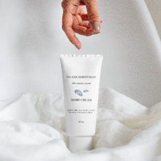 Skin care beauty products hand cream packaging rectangular sticker