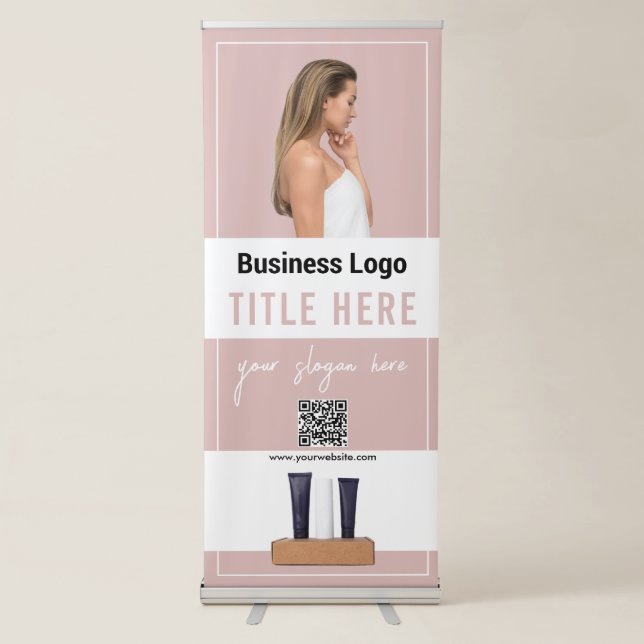 Skin Care Beauty Salon Spa Promotional Business Retractable Banner (Front)
