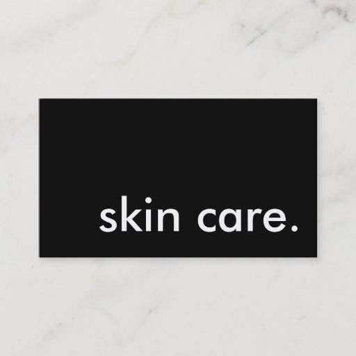 Customizable skin care. business card
