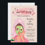 Skin Care Spa Girls Birthday Party Invitation<br><div class="desc"></div>
