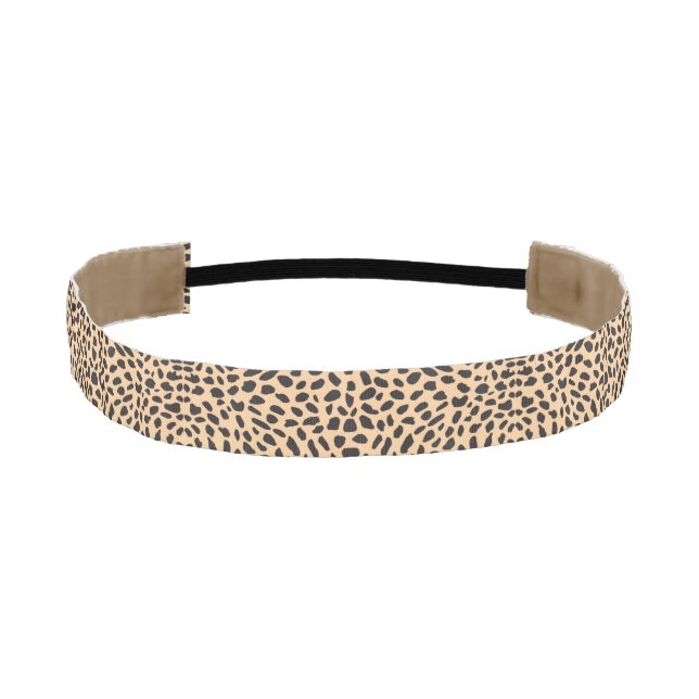 Skin cheetah decor athletic headband (Front)