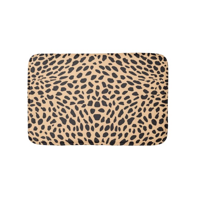 Skin cheetah decor bathroom mat (Front)