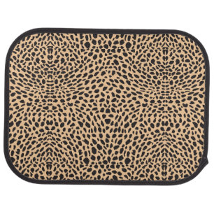 Skin cheetah decor car floor mat