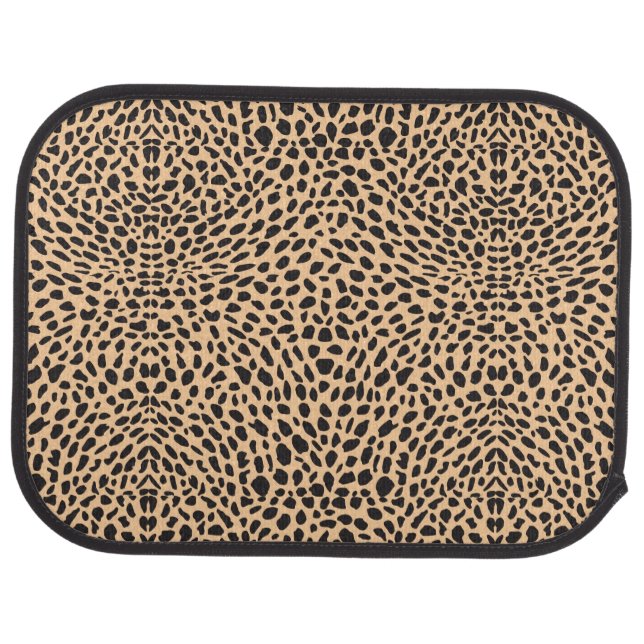 Skin cheetah decor car floor mat (Rear)