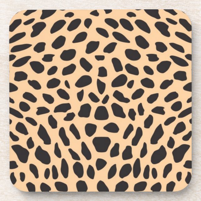 Skin cheetah decor coaster (Front)