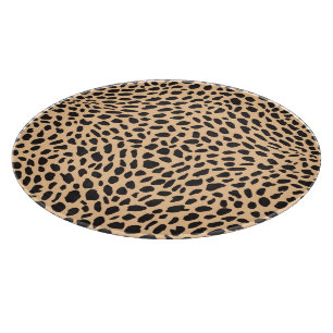 Skin cheetah decor cutting board