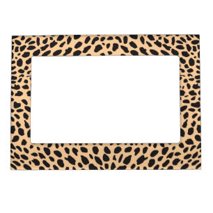 Skin cheetah decor magnetic photo frame