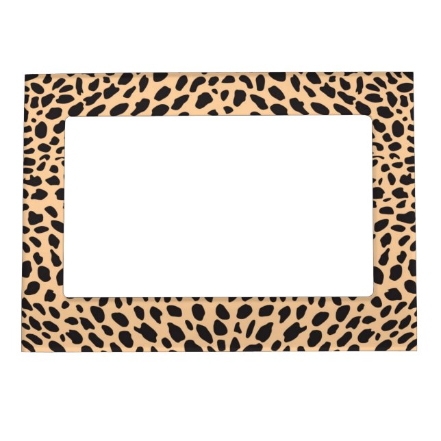 Skin cheetah decor magnetic photo frame (Front)