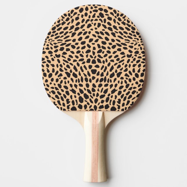 Skin cheetah decor Ping-Pong paddle (Front)