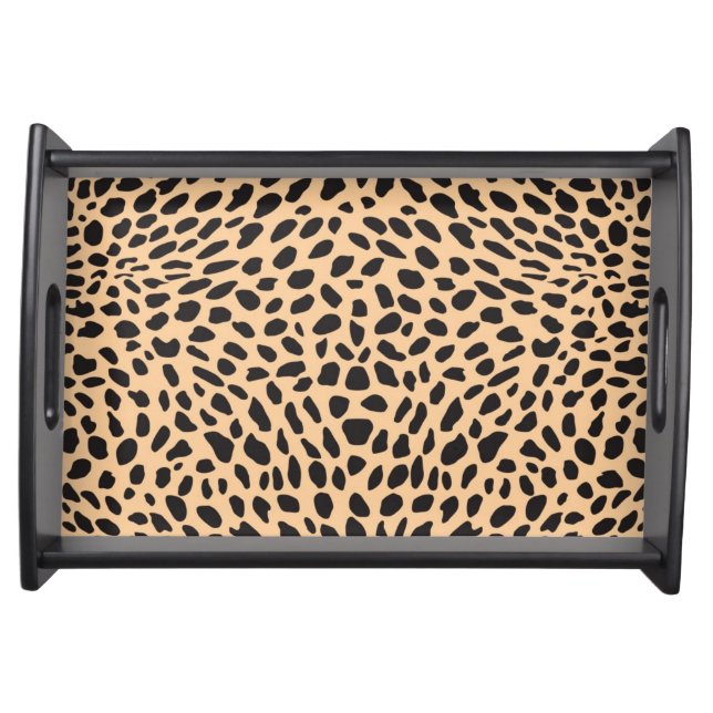 Skin cheetah decor serving tray (Front)