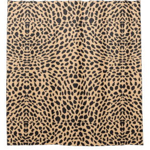 Skin cheetah decor shower curtain